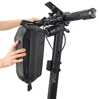 VMAX Electric Scooter Bag - Attached to scooter view