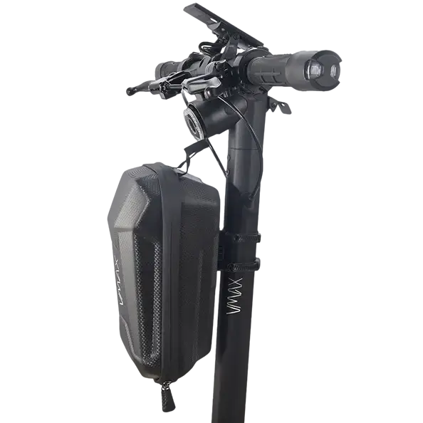 VMAX Electric Scooter Bag - Attached to scooter view