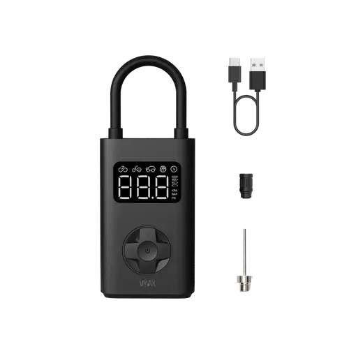 VMAX Portable Air Compressor - Front and accessory view