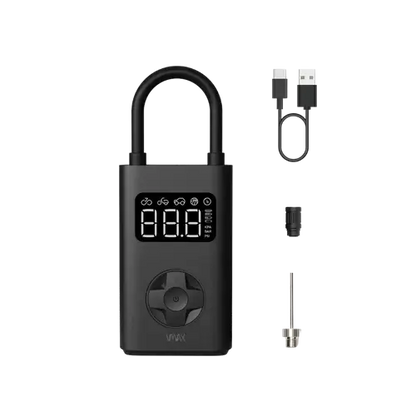 VMAX Portable Air Compressor - Front and accessory view